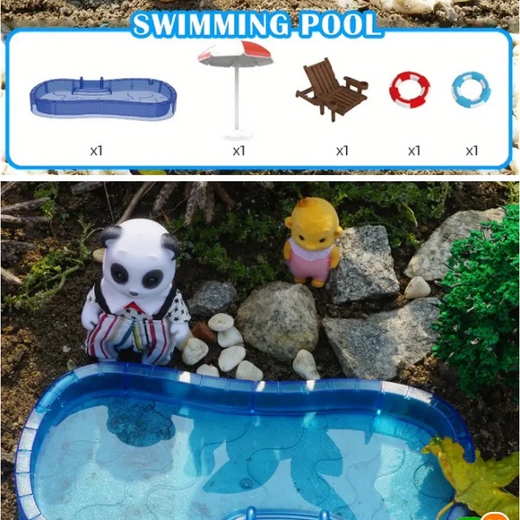 Miniature Doll House Pool + More - Picture 7 of 16